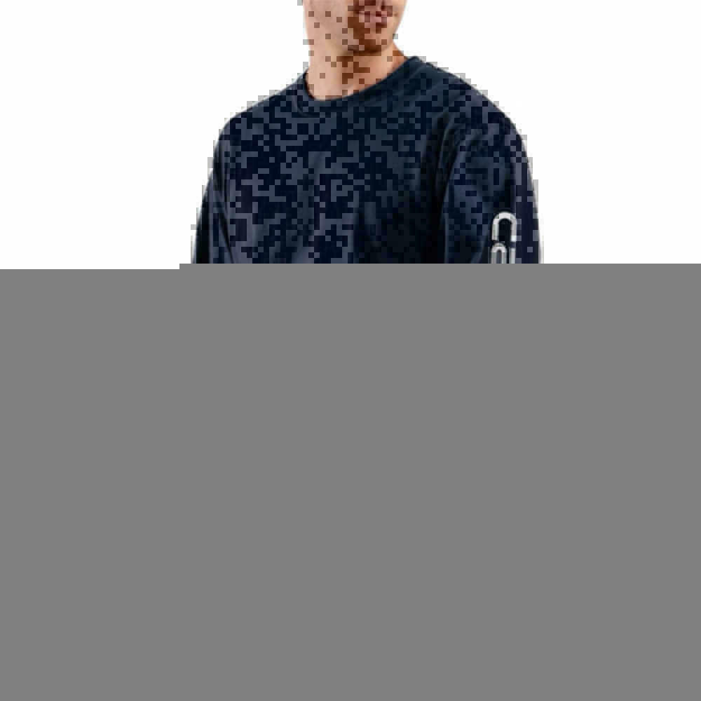 Carhartt T-Shirt Logo Long Sleeve T-Shirt EK231 Navy 